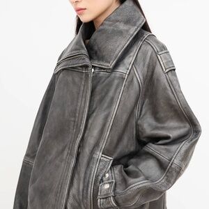 REMAIN Leather Oversized Jacket